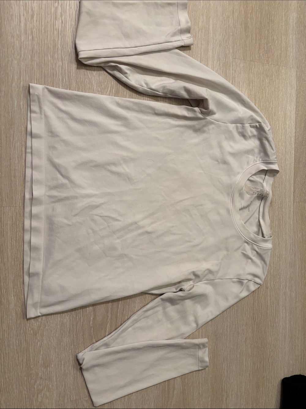 Aritzia long sleeve white tee